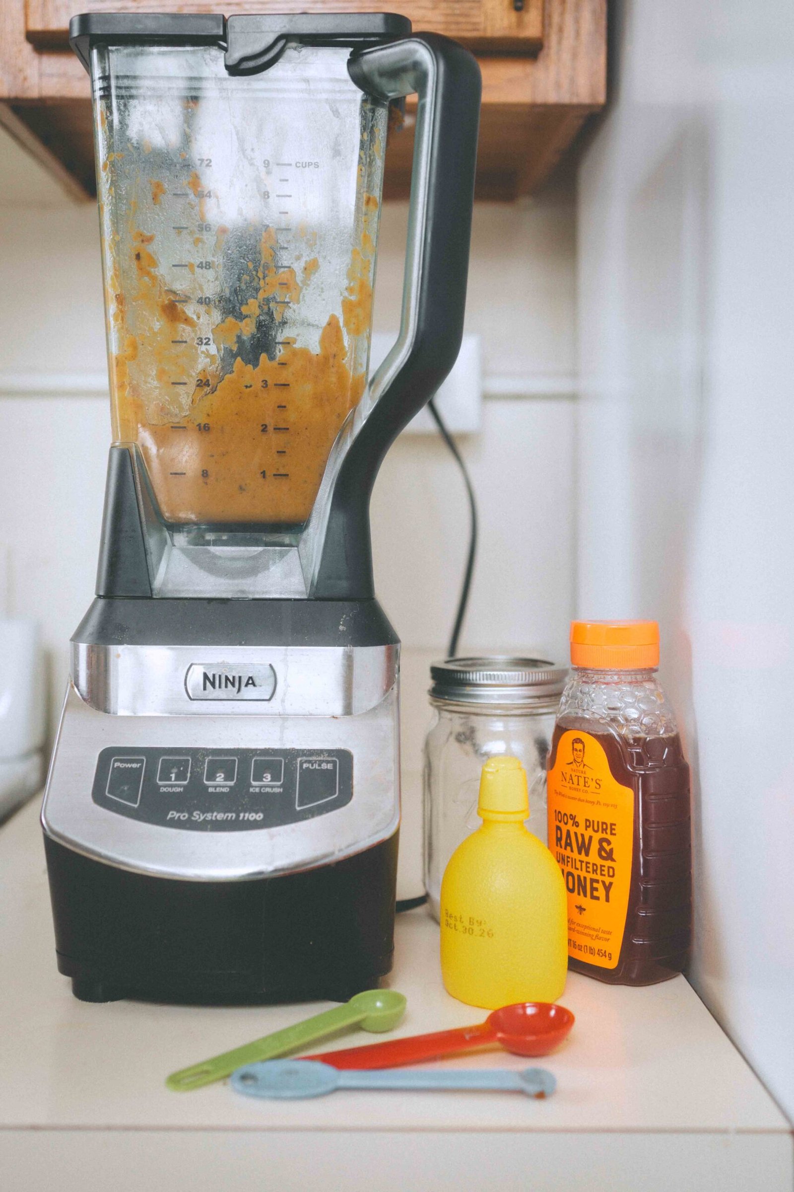 blending roasted butternut squash soup in a blender during a quiet Sunday cooking ritual